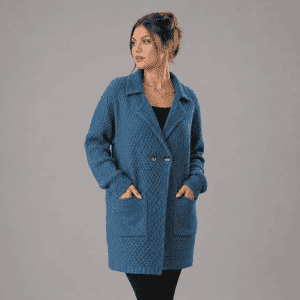 Damen Grobstrick Strickjacke