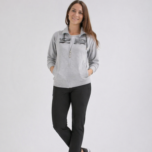 Damen Trainingsjacke Aus Baumwollmischung