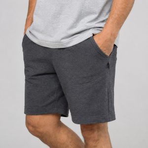 Herren Baumwoll Bermudashorts In Schwarz